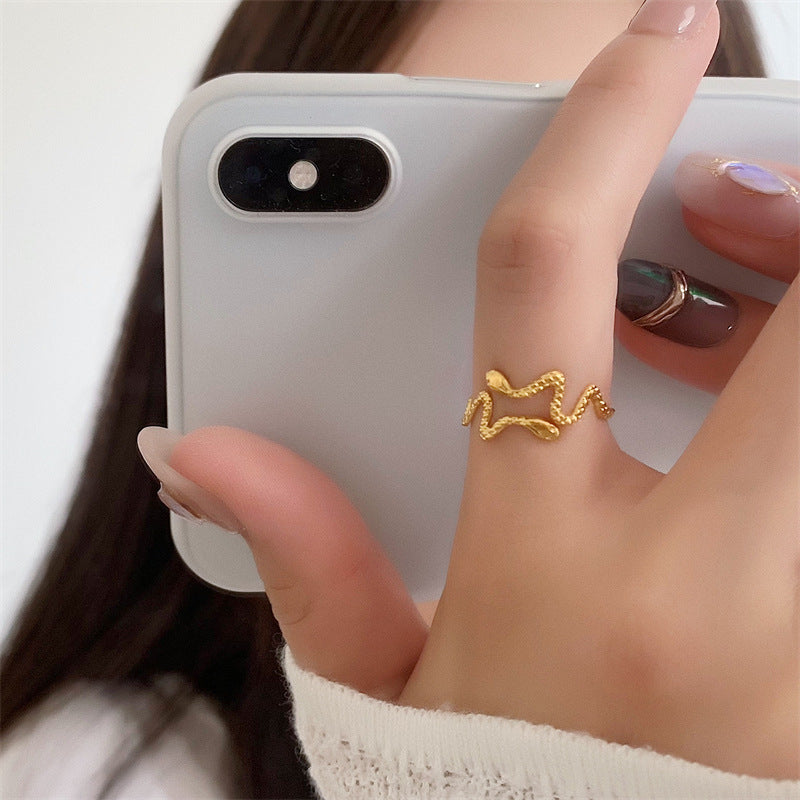 Thin Snake Resizable Ring | Sleek and Adjustable