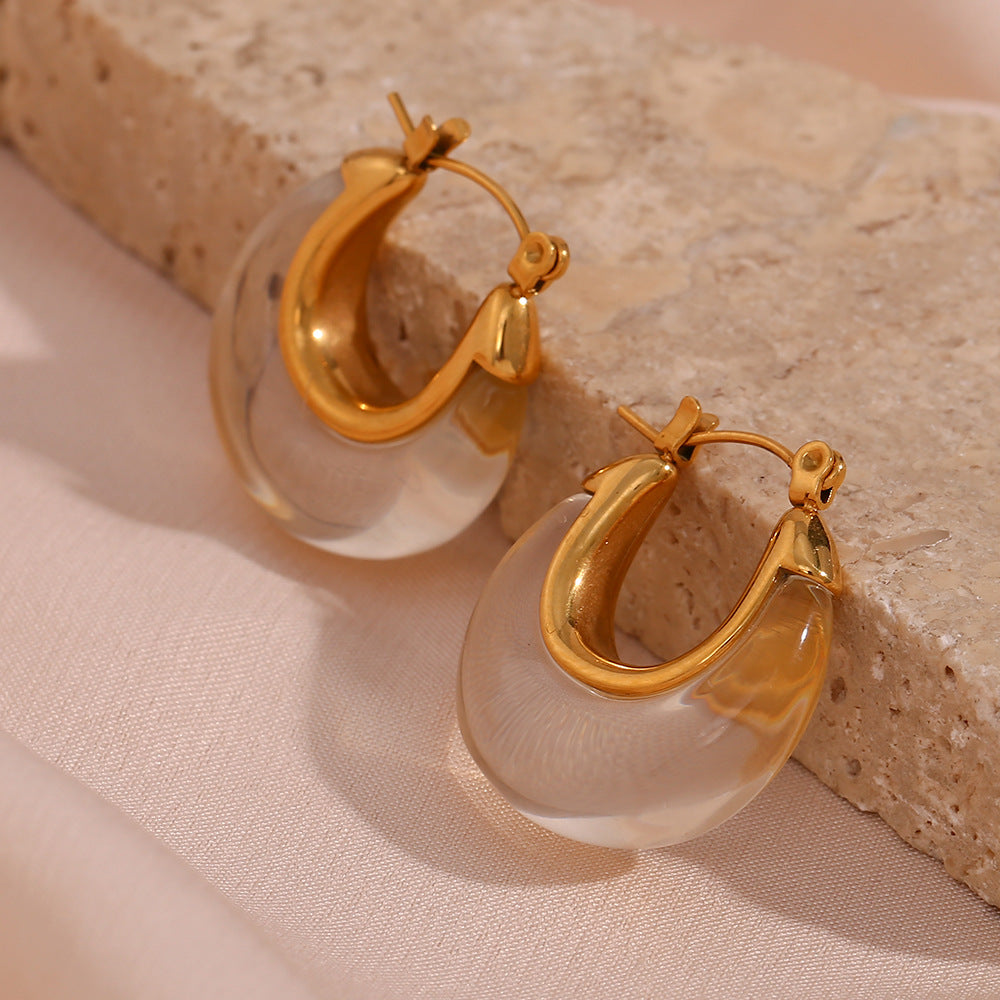 Transparent Acryl Hoops | Modern and Versatile Earrings