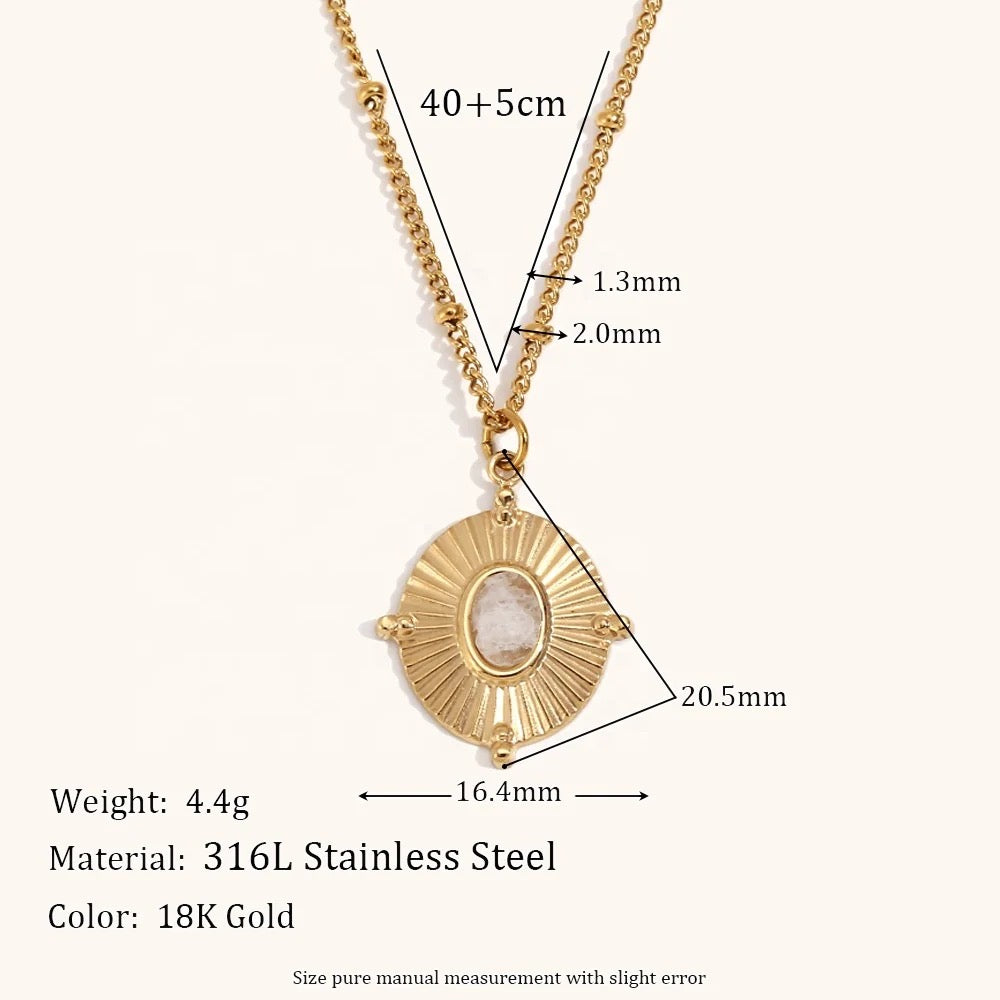 Marcella Oval Pendant