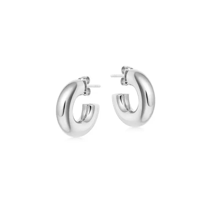 Hollow Chunky Tube Mini Hoop Earrings | Statement Accessories