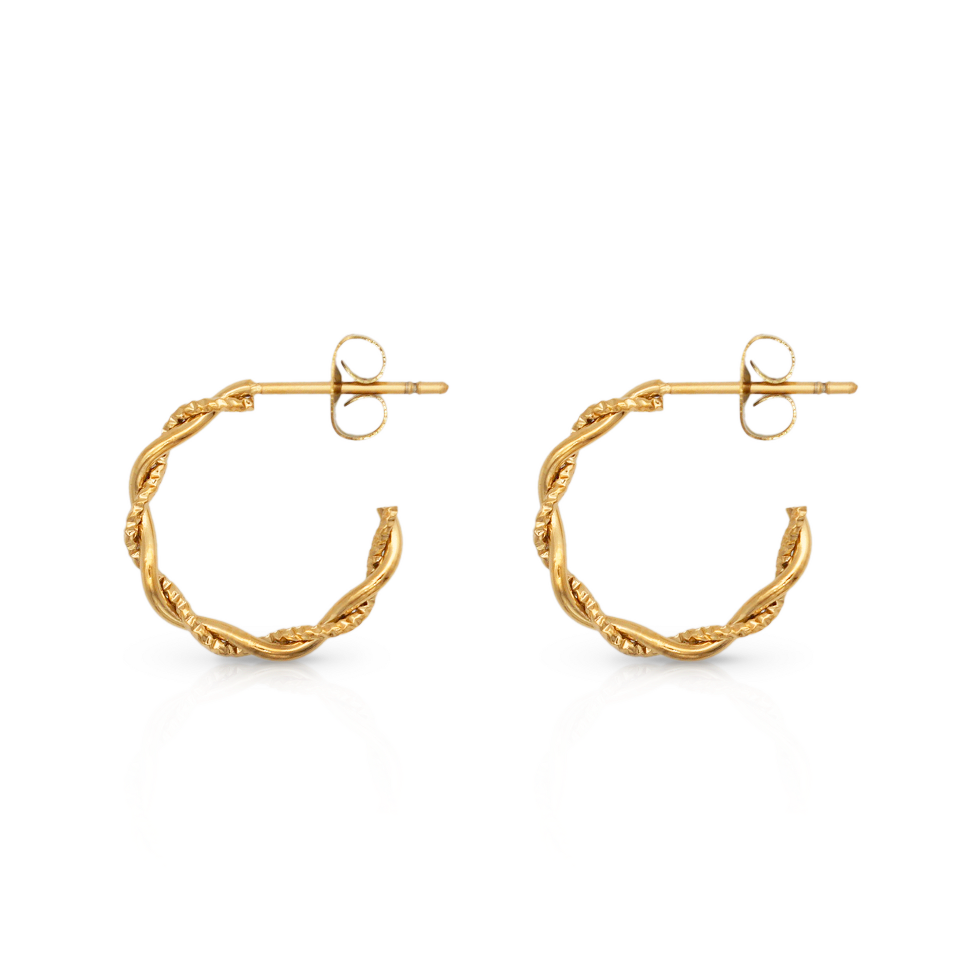 Braided Mini Hoops | Stylish Earrings - Belberrie Studios