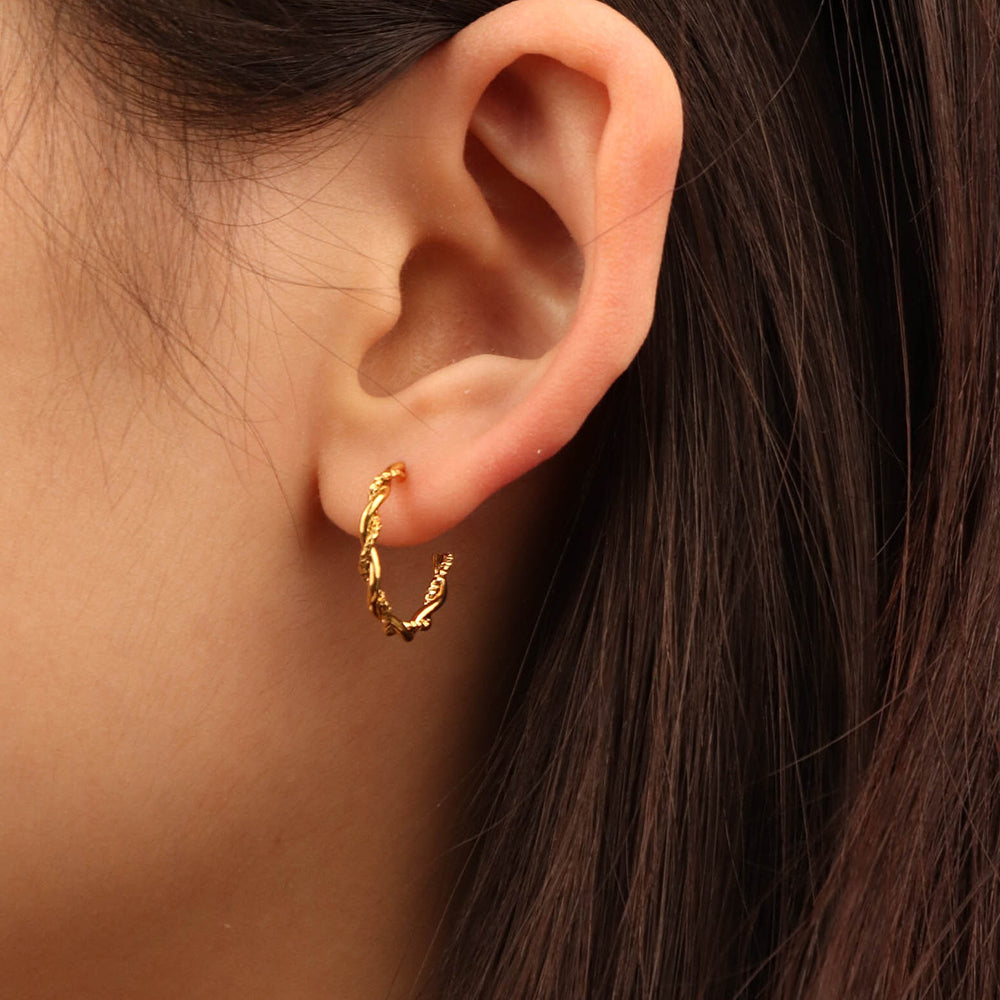 Braided Mini Hoops | Stylish Earrings - Belberrie Studios