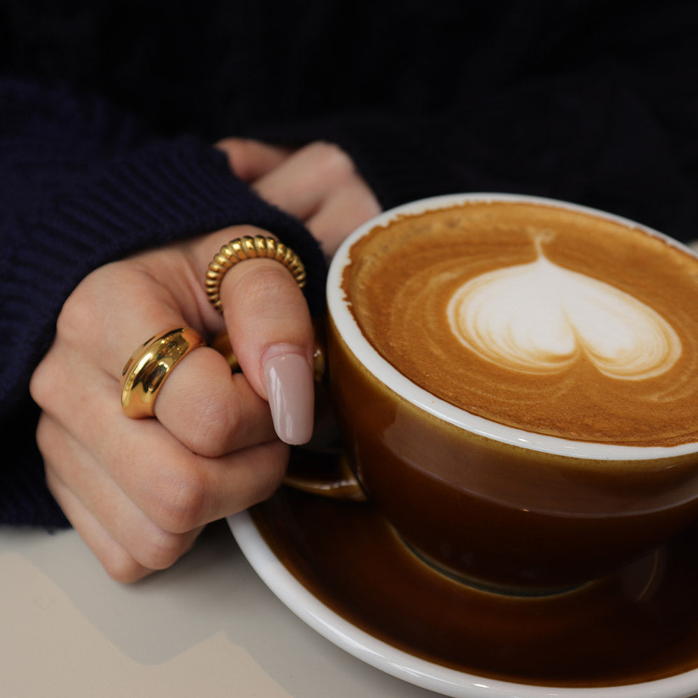 Croissant Gold Ring | Elegant French-inspired Jewelry