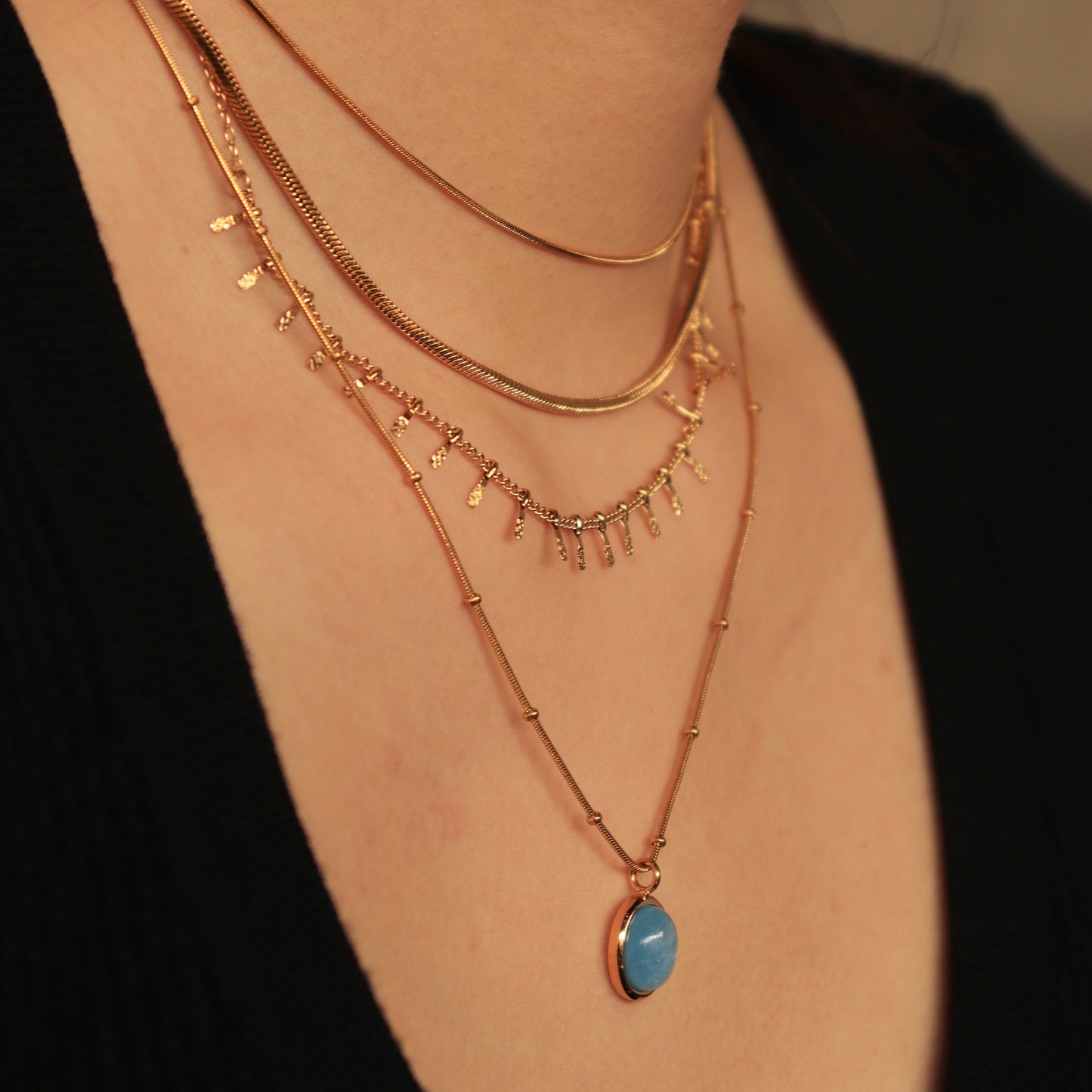 Aquamarine Oval Pendant | Elegant Jewelry Piece