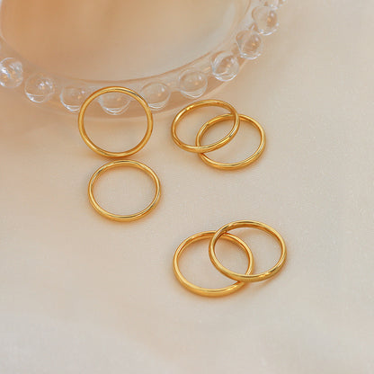 Thin Ring in Golden and Silver | Delicate and Stylish
