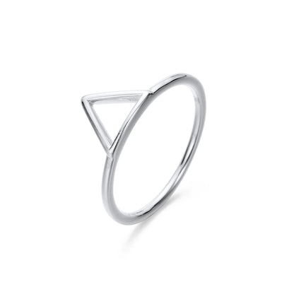 Dainty triangle ring