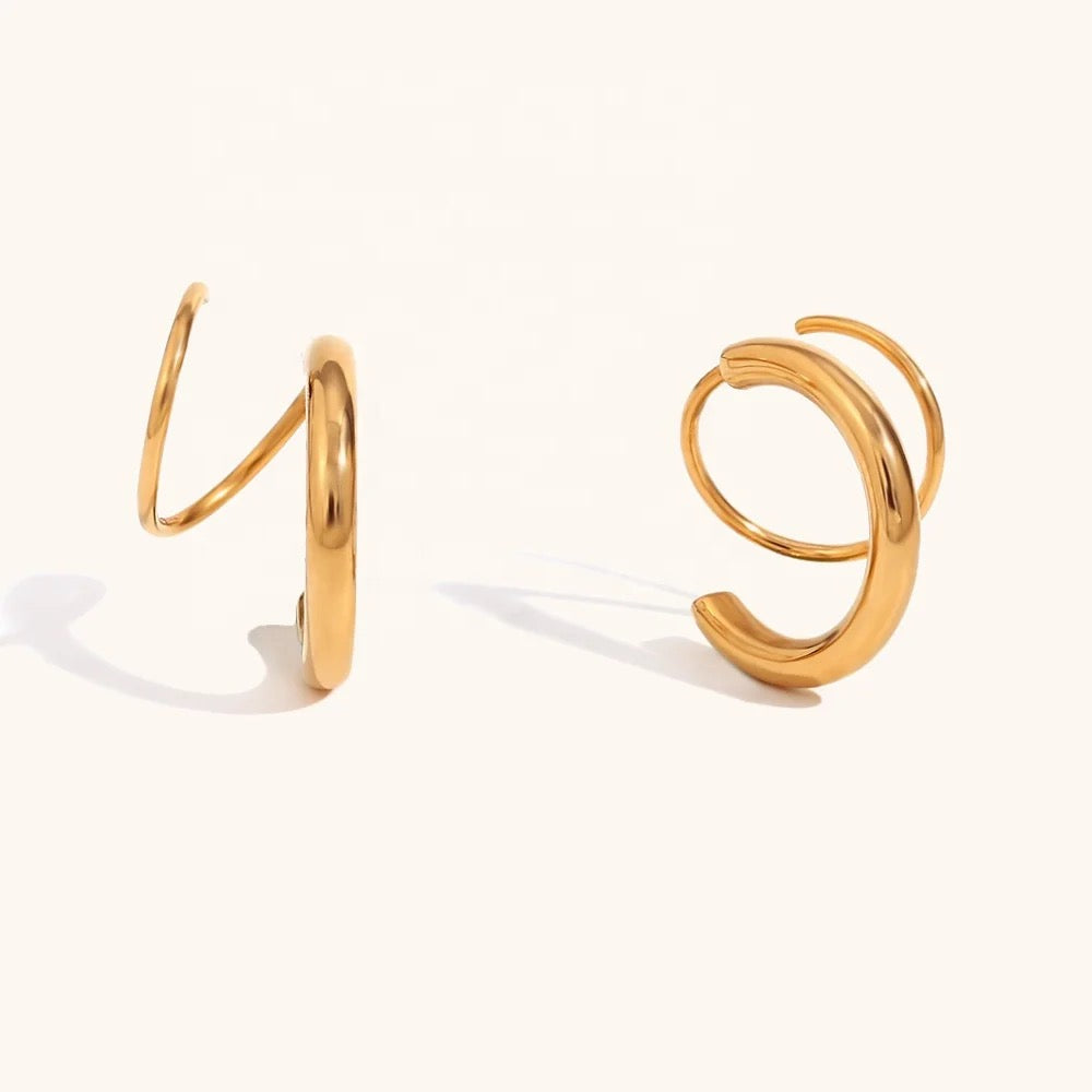 Eleonora Double Hoop Earring