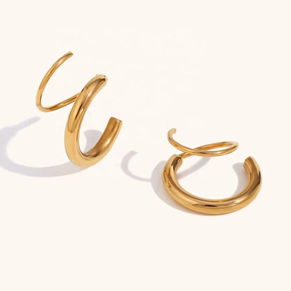 Eleonora Double Hoop Earring