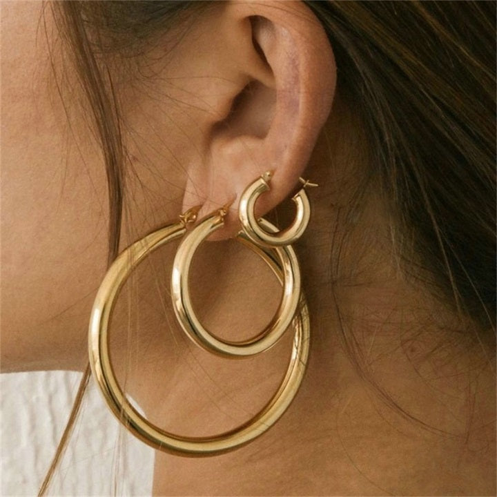 Chunky Mini Hoop Earrings | Trendy Statement Jewelry