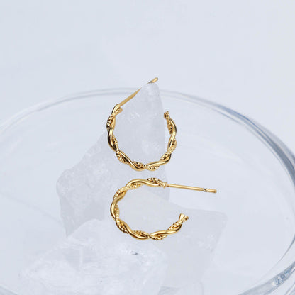 Braided Mini Hoops | Stylish Earrings - Belberrie Studios