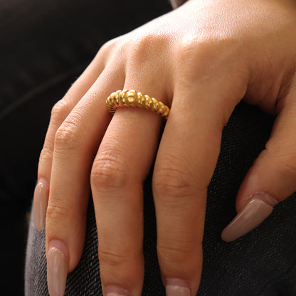 Croissant Gold Ring | Elegant French-inspired Jewelry